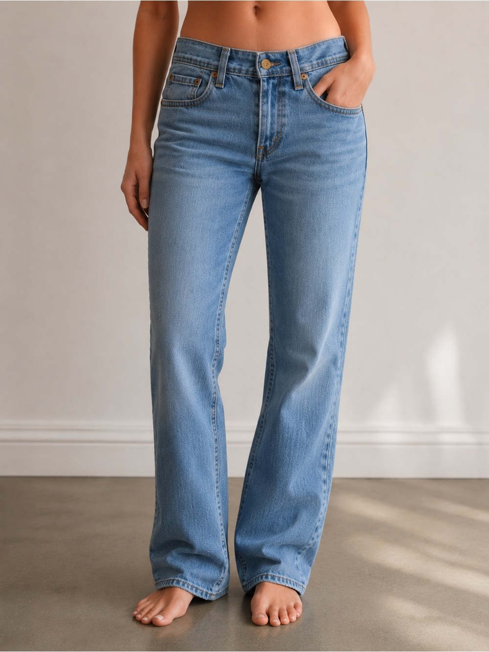 Levi’s Superlow Bootcut Jeans Women’s Size 4 Medium Wash Low Rise Y2K Stretch